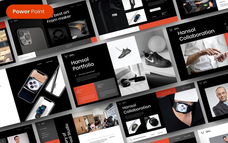 hansol business powerpoint template original