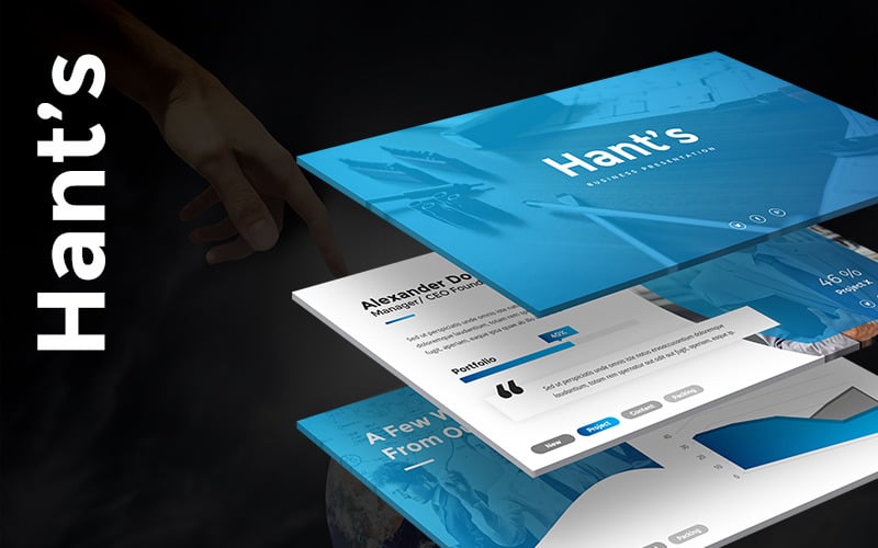 hants business powerpoint template original