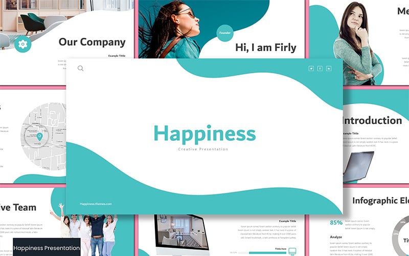 happiness powerpoint template original