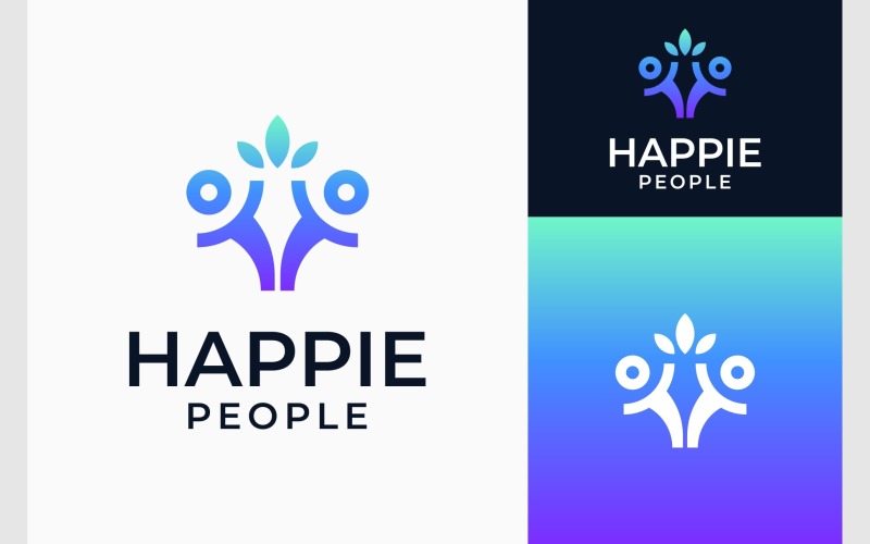 happy people life nature logo original