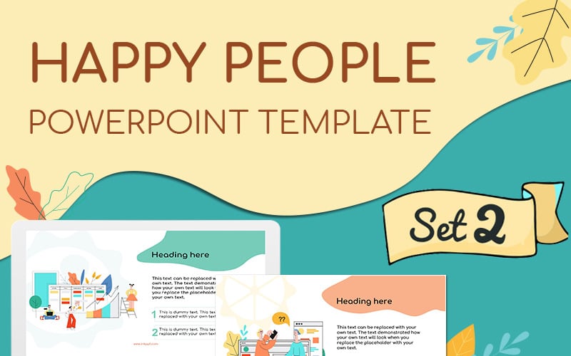 happy people set powerpoint template original