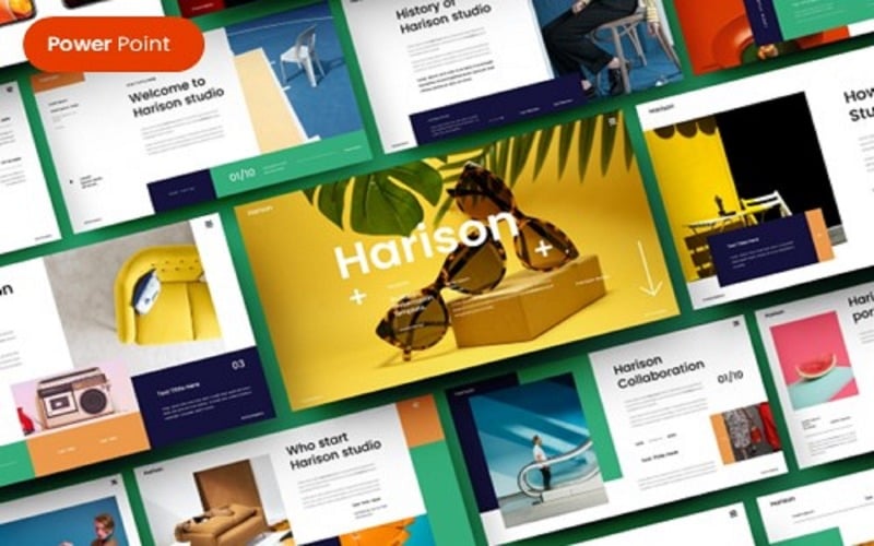 harison business powerpoint template original