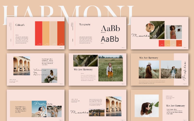 harmoni presentation powerpoint template original