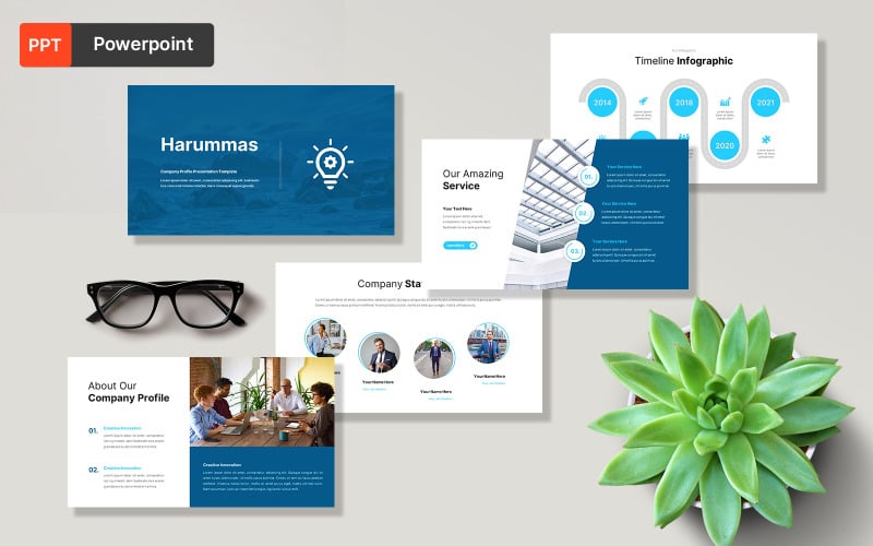 harummas business powerpoint template original