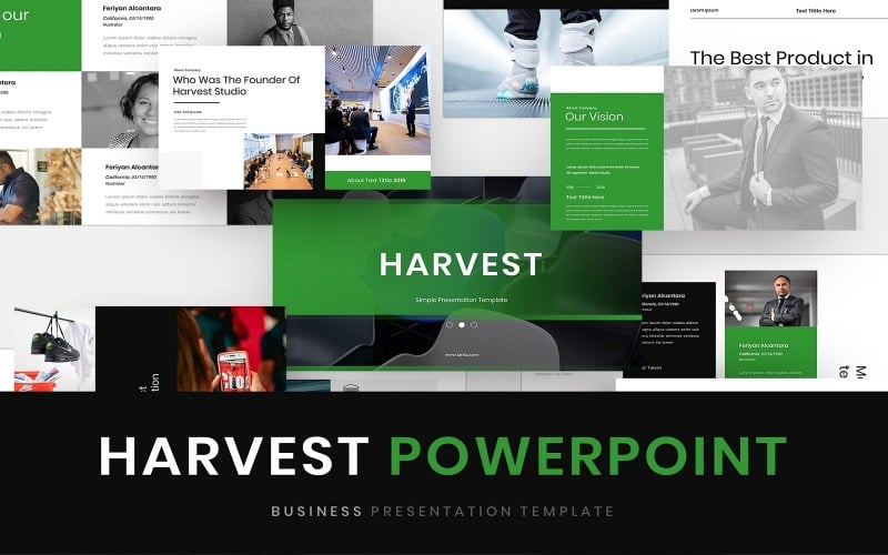 harvest business powerpoint template original