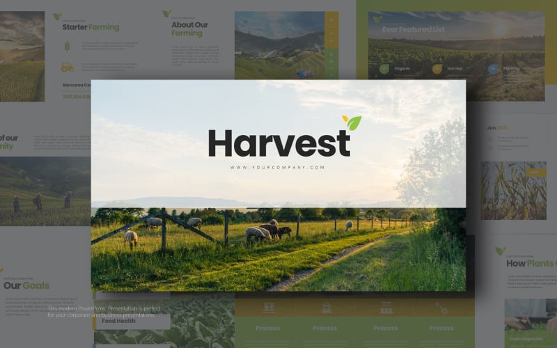 harvest presentation powerpoint template original