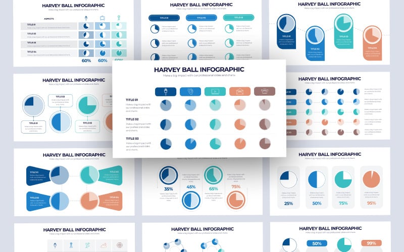 harvey ball infographic powerpoint template original