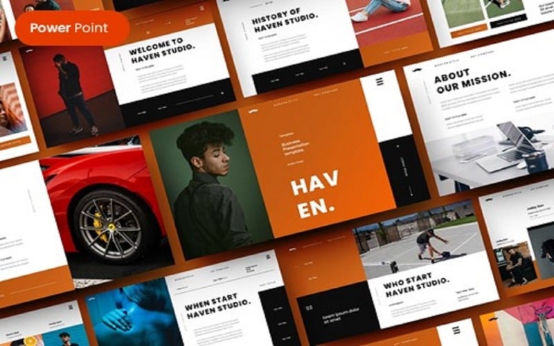 haven business powerpoint template original