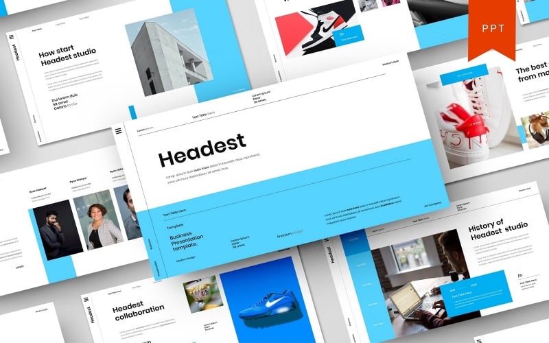 headest business powerpoint template original