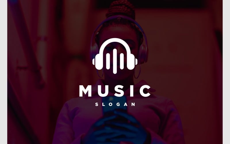 headphone music sound audio logo original