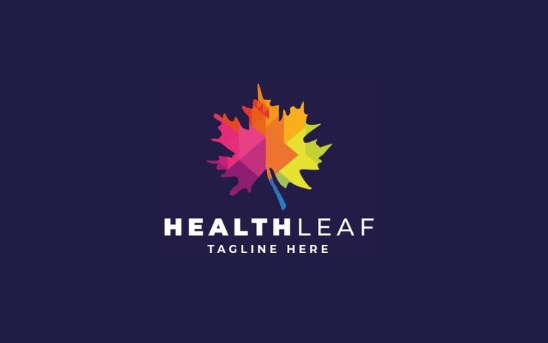 health leaf professional logo template original