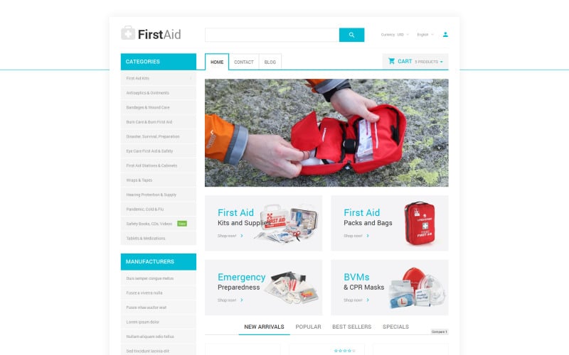 healthcare essentials store prestashop theme original