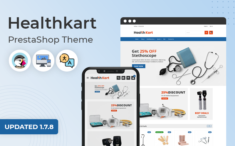 healthkart multipurpose responsive prestashop theme original