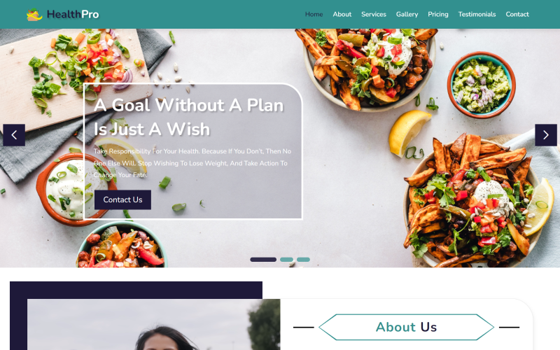 healthpro weight loss html landing page template original