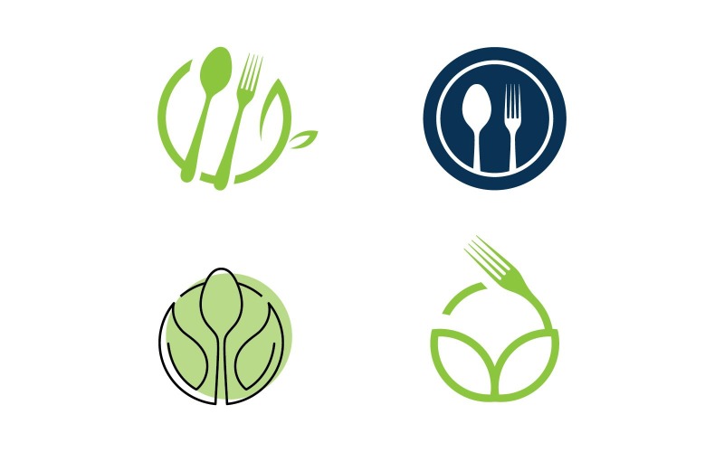 healthy food vector logo design template v original