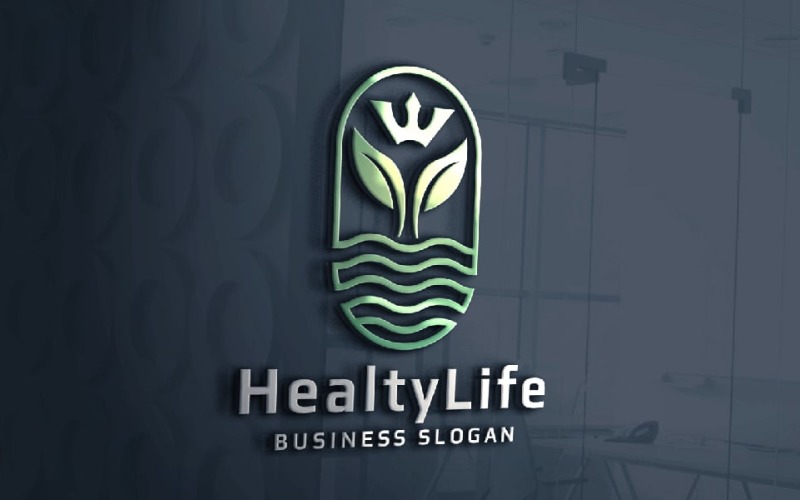 healthy life wellness amp medical logo original