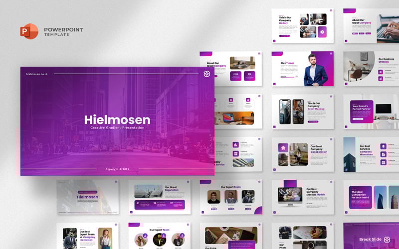 heilmosen creative gradient powerpoint template original