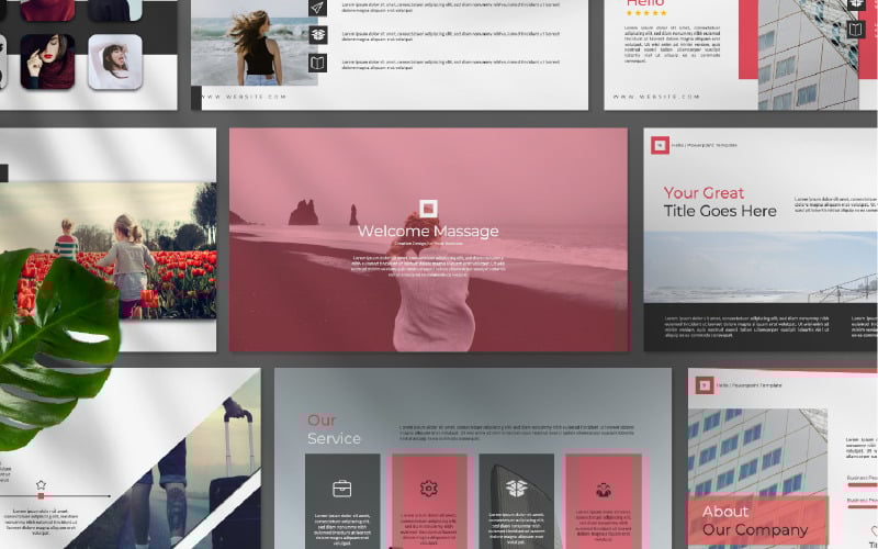hello presentation powerpoint template original
