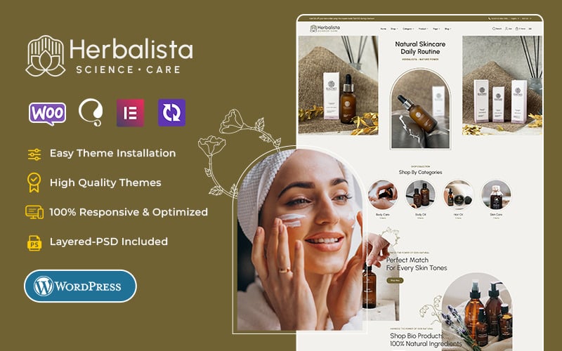 herbalista woocommerce theme for natural beauty care amp bio cosmetics original
