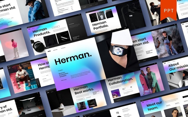 herman business powerpoint template original