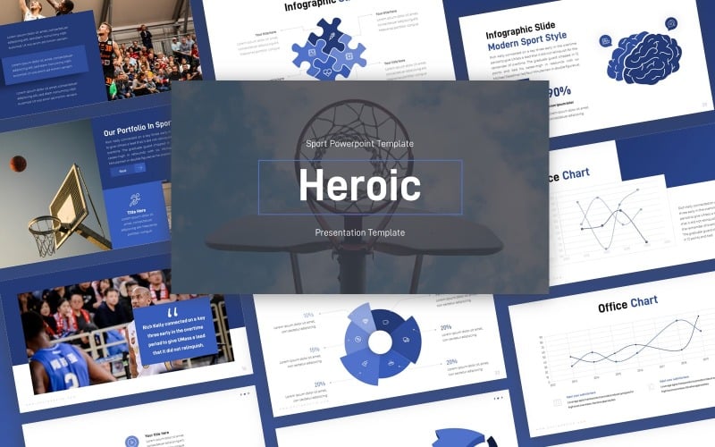 heroic sport multipurpose powerpoint template original