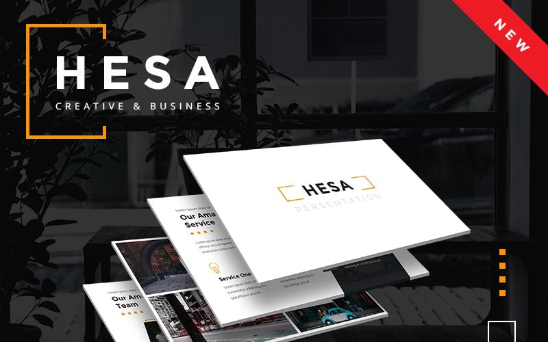 hesa creative business powerpoint template original