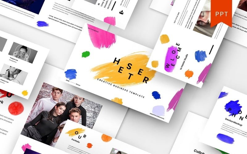hester creative business powerpoint template original