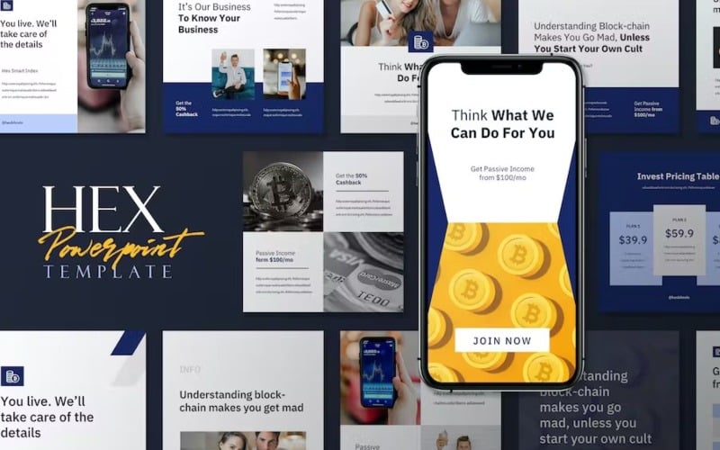hex powerpoint instagram template original