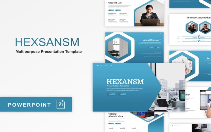 hexsansm multipurpose powerpoint template original