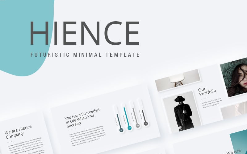 hience futuristic minimal powerpoint template original