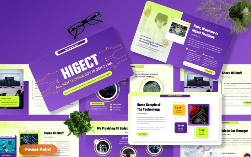 higect tehcnology powerpoint templates original