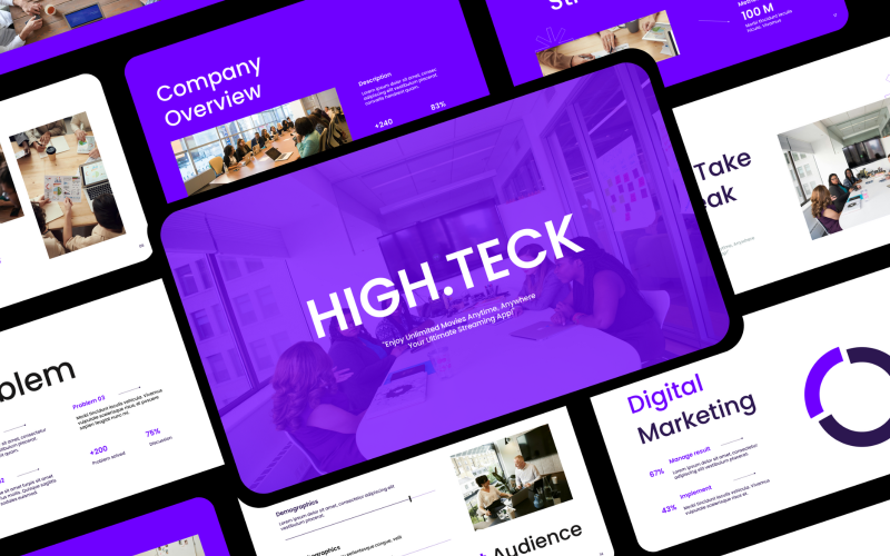high technology business presentation original