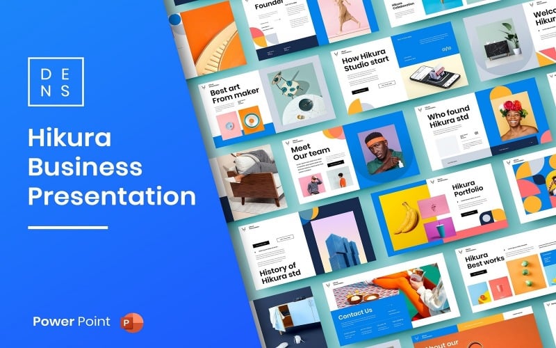 hikura business powerpoint template original