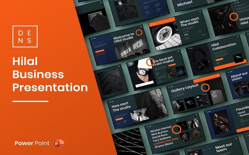 hilal business powerpoint template original