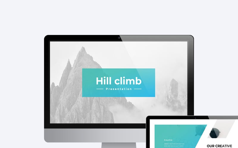 hill climb powerpoint template original