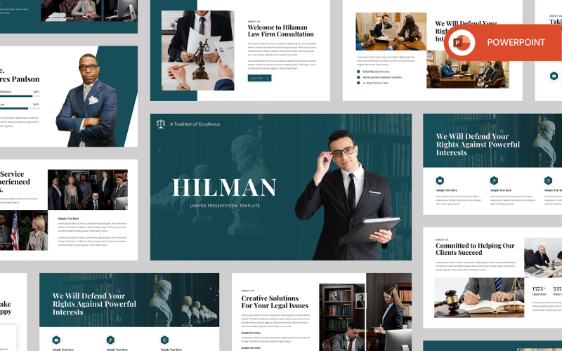 hilman lawyer powerpoint template original