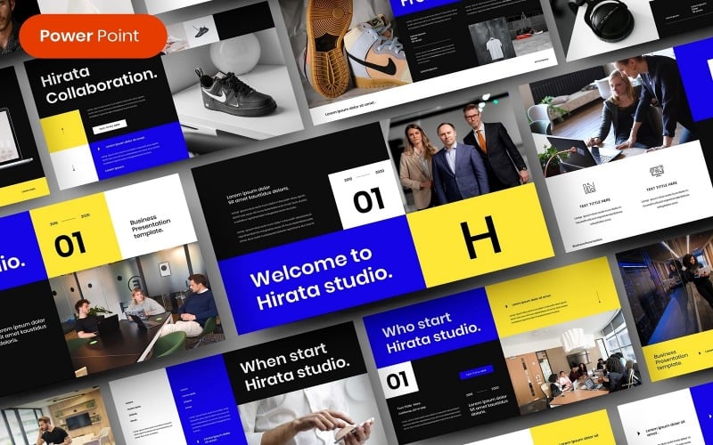 hirata busines powerpoint template original