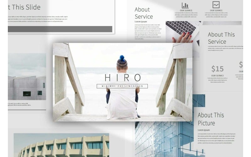 hiro minimal powerpoint presentation template original