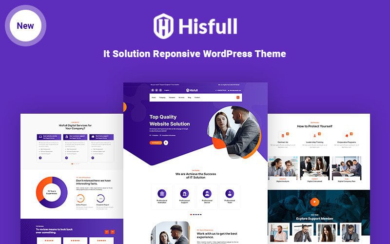 hisfull it solution and service responsive wordpress theme original