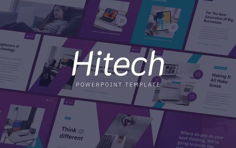 hitech modern powerpoint template original
