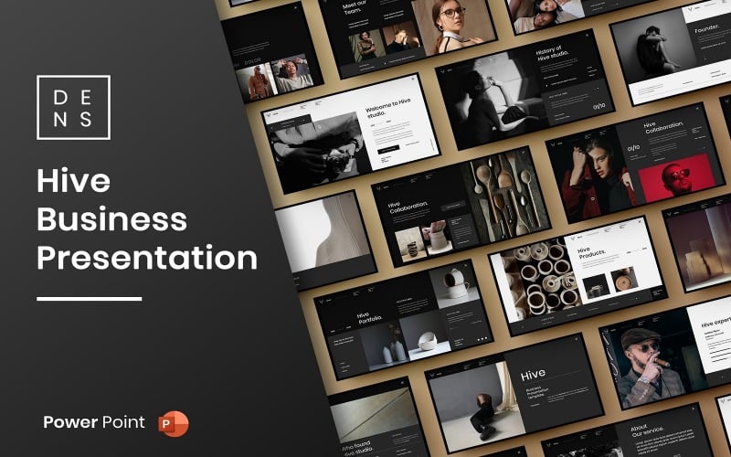 hive business powerpoint template original