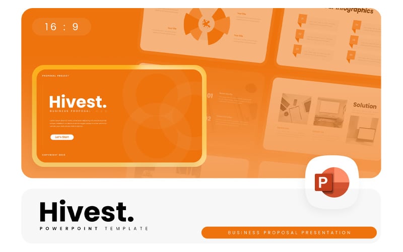 hivest powerpoint template original