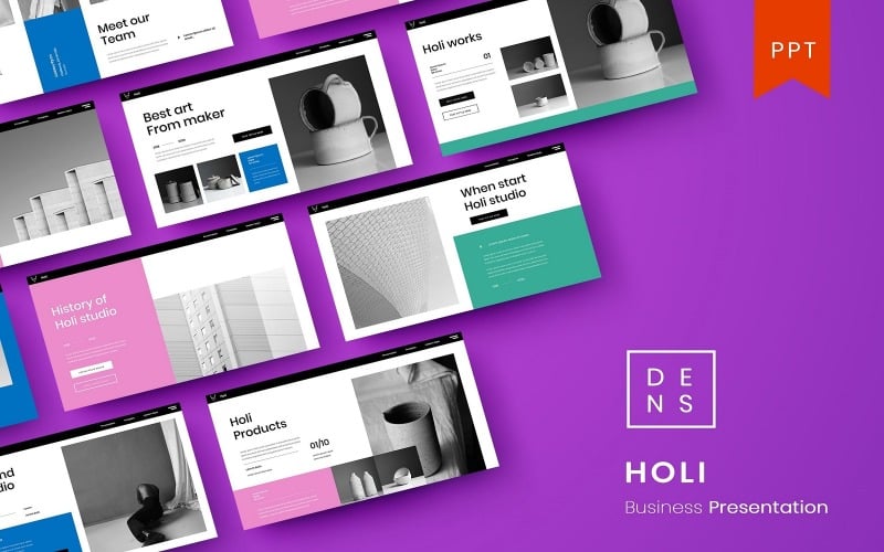 holi business powerpoint template original