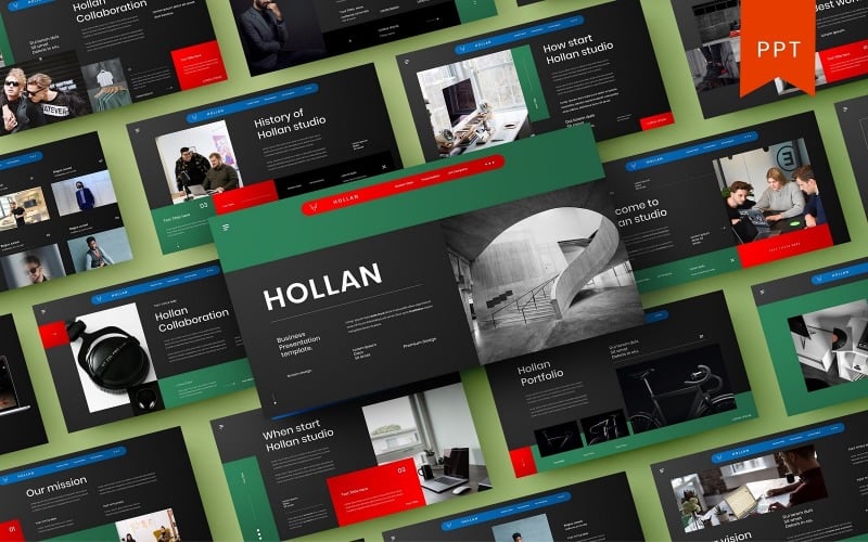 hollan business powerpoint template original