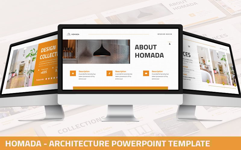 homada architecture powerpoint template original