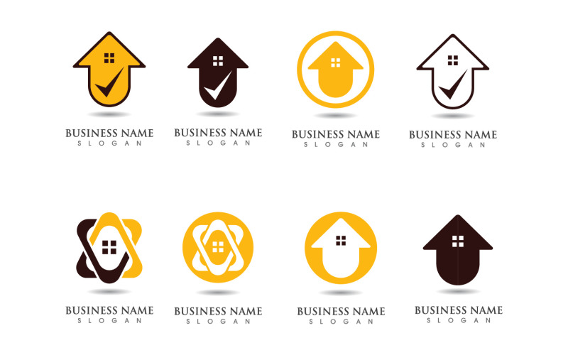 home and building logo and symbol original