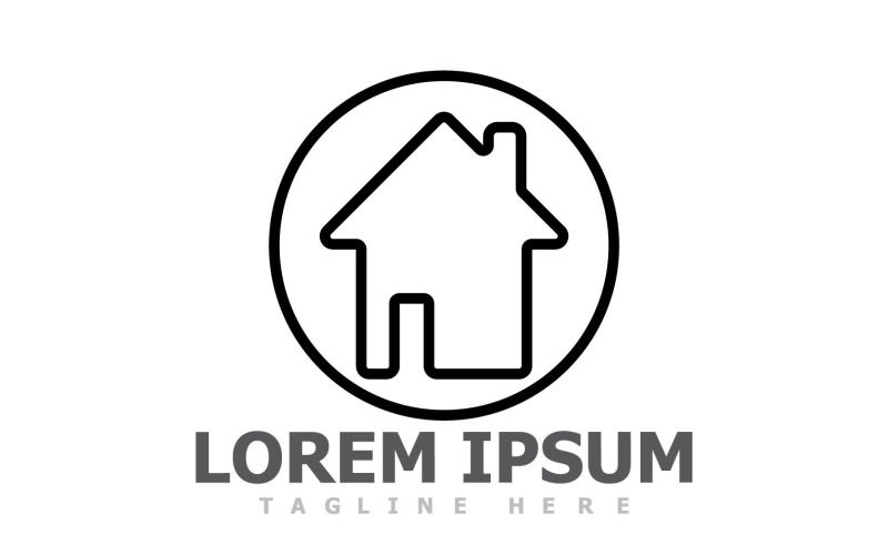 home and house symbol logo vector v original