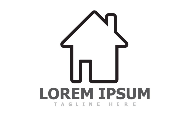 home and house symbol logo vector v original