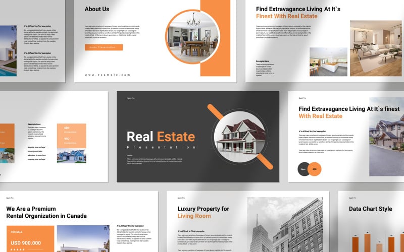 home and real estate presentation template original