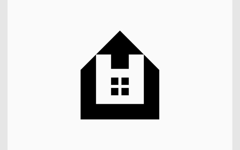 home arrow up simple logo original